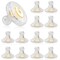 Silicone Earring Backs, 18K Gold Secure Locking Design for Studs, Hypoallergenic Replacement for Droopy Ears, No-Irritation Earring Backs for Men and Women(12 PCS)